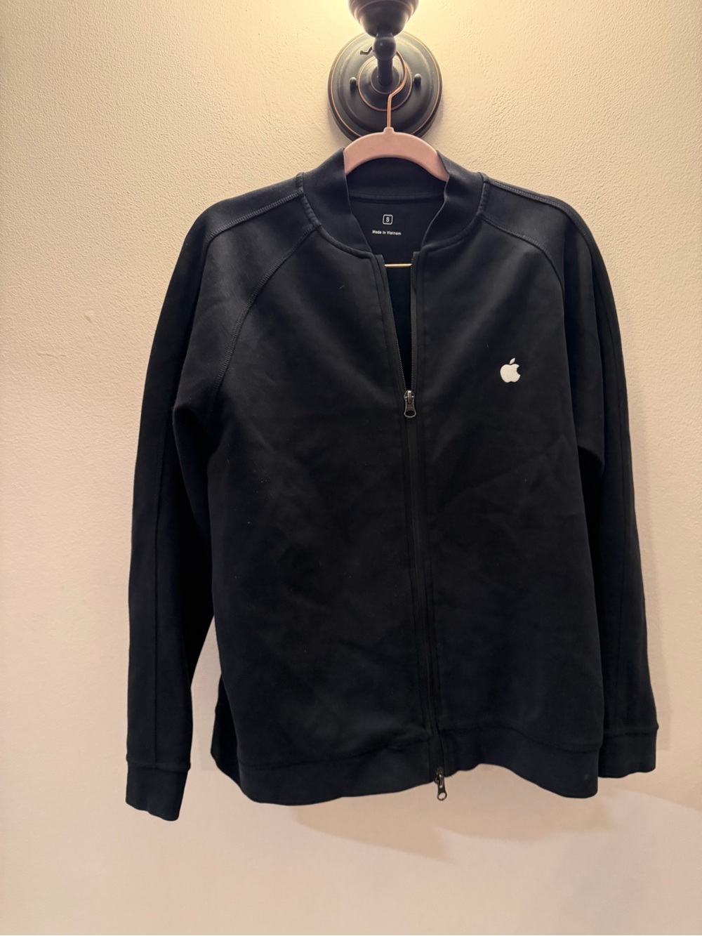 Apple Employee Exclusive Full Zip Track Jacket Black Small Tech Promo Logo